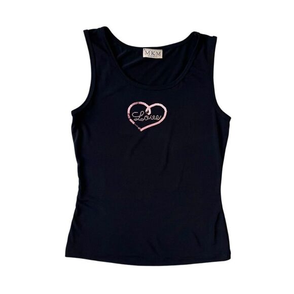 Vintage Sequins Love Tank - Picture 1 of 7